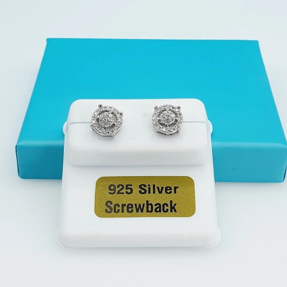 "925 Sterling Silver CZ Beautiful Earrings for Women, 1USPAR4200 - Picture 5 of 11